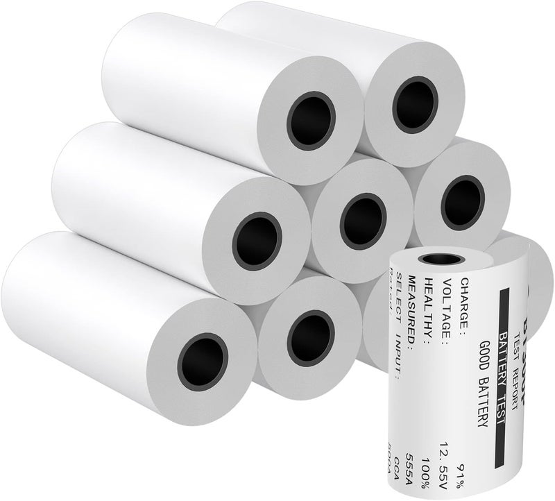 Topdon 2 1/4" x 2.0' Thermal Paper Cash Register POS Receipt Paper (10 Rolls) - Image 1